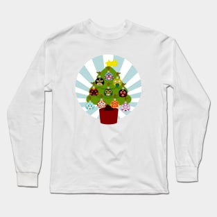 Árbol De Navidad De Lucha Libre En Inglés Long Sleeve T-Shirt